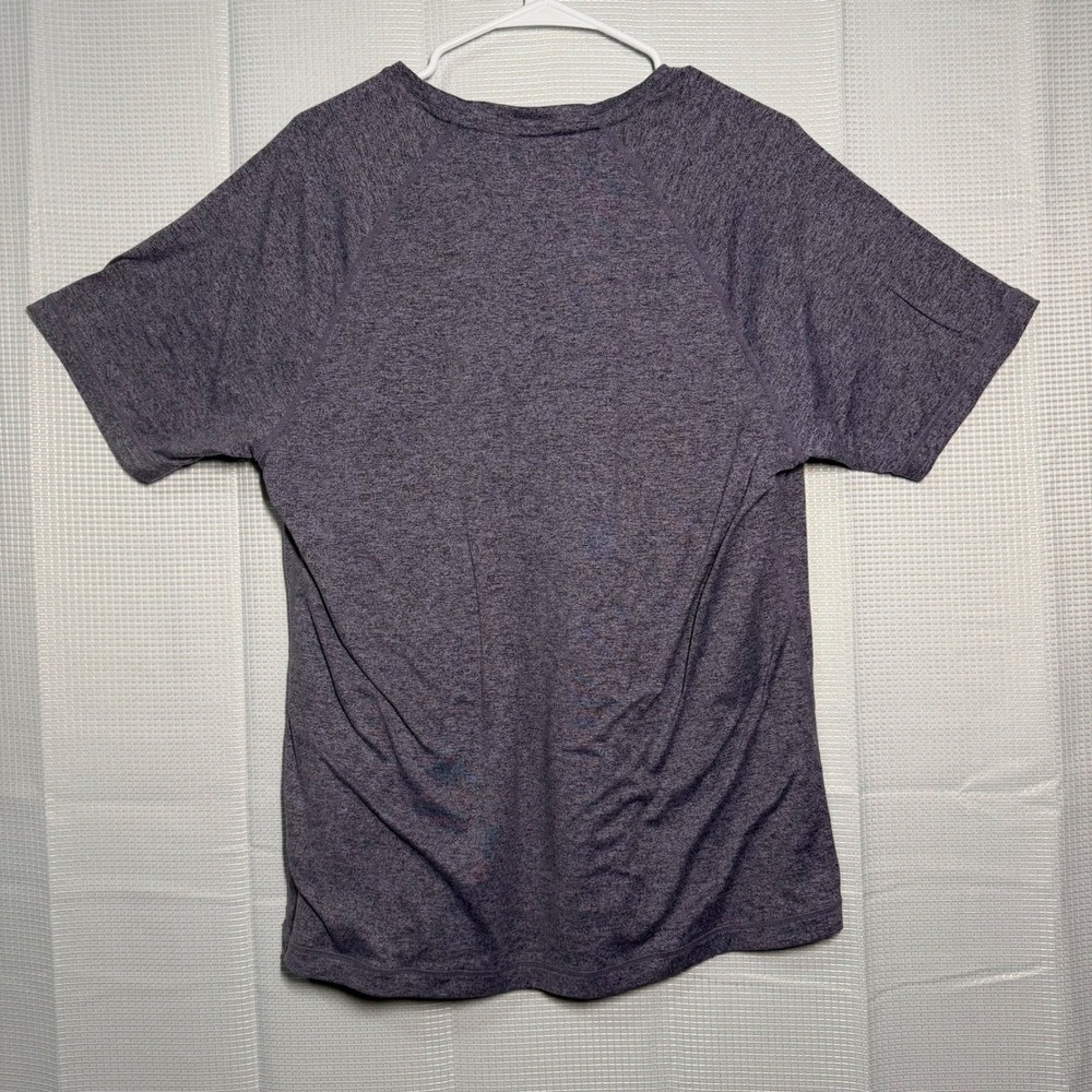 Rhone Peloton Reign Short Sleeve Shirt Large Purple Heathered Raglan 100200 - Picture 2 of 7